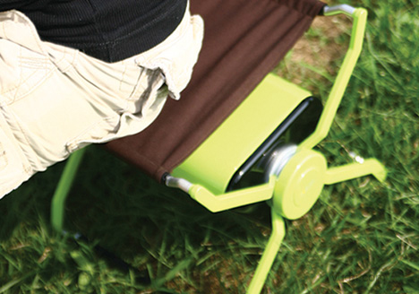 Relax便携式电炉和凳子结合体设计