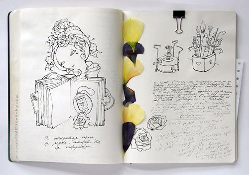 乌克兰女插画家Anna Rusakova的笔记本